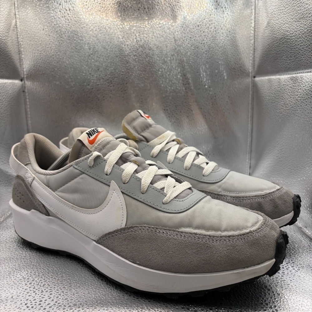 Size 12 Nike Waffle Debut Gray Fog White Mens Running Sneaker Shoes DH9522-003